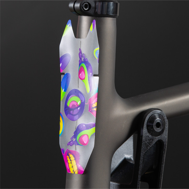 Kit de protection prédécoupé design pour cadre vélo : 19 pièces