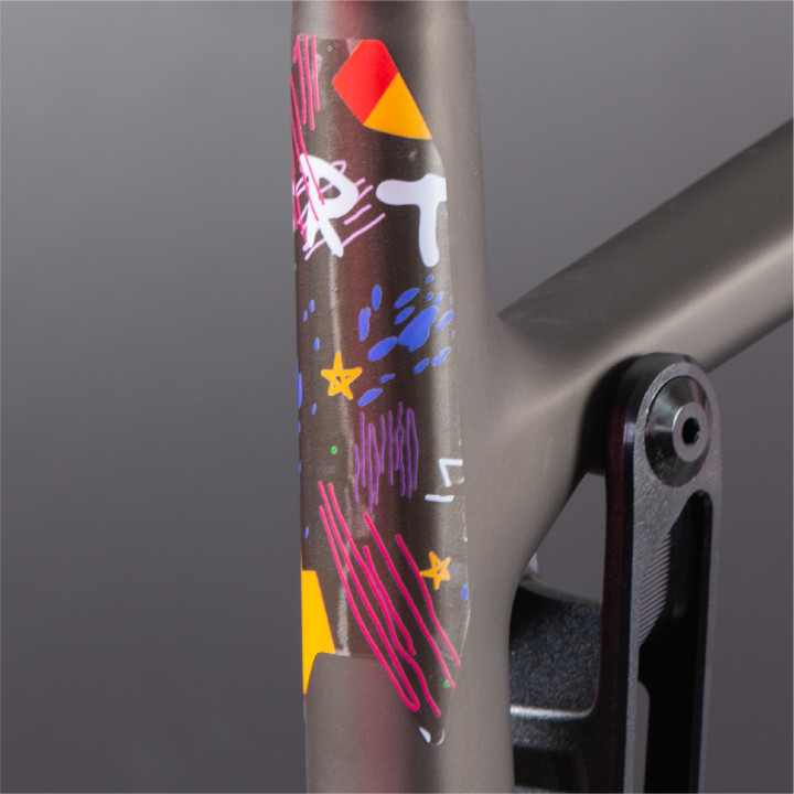 Kit de protection prédécoupé design pour cadre vélo : 19 pièces