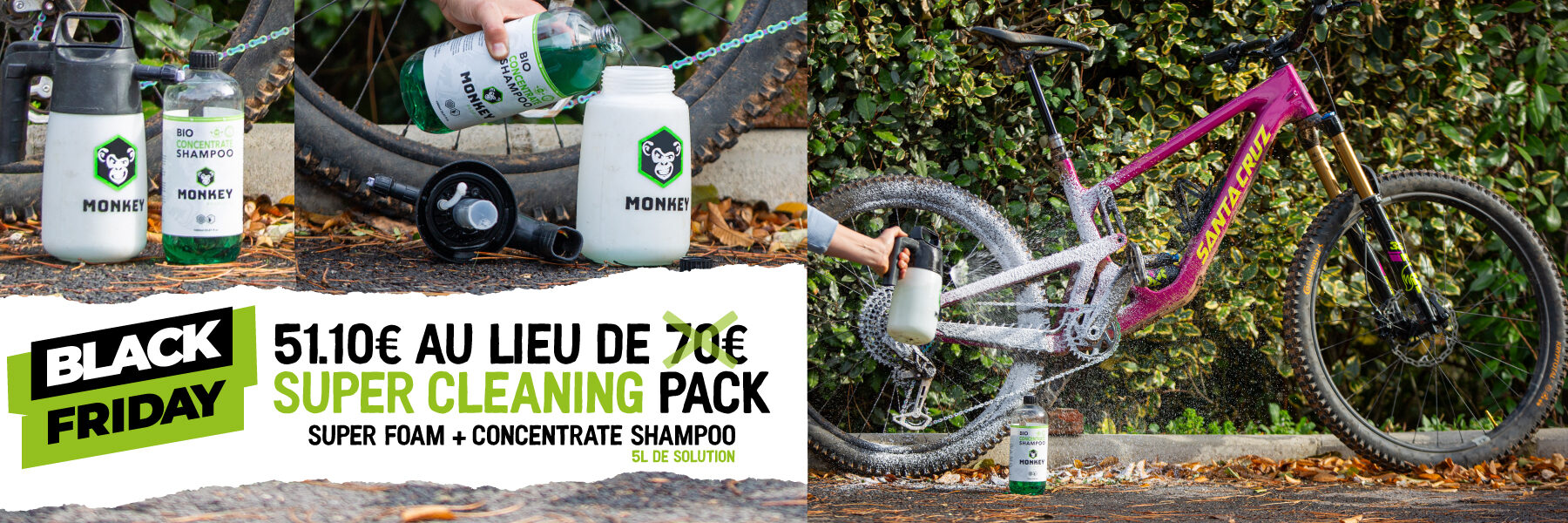 1blackfriday super foam+concentrate shampoo 1l